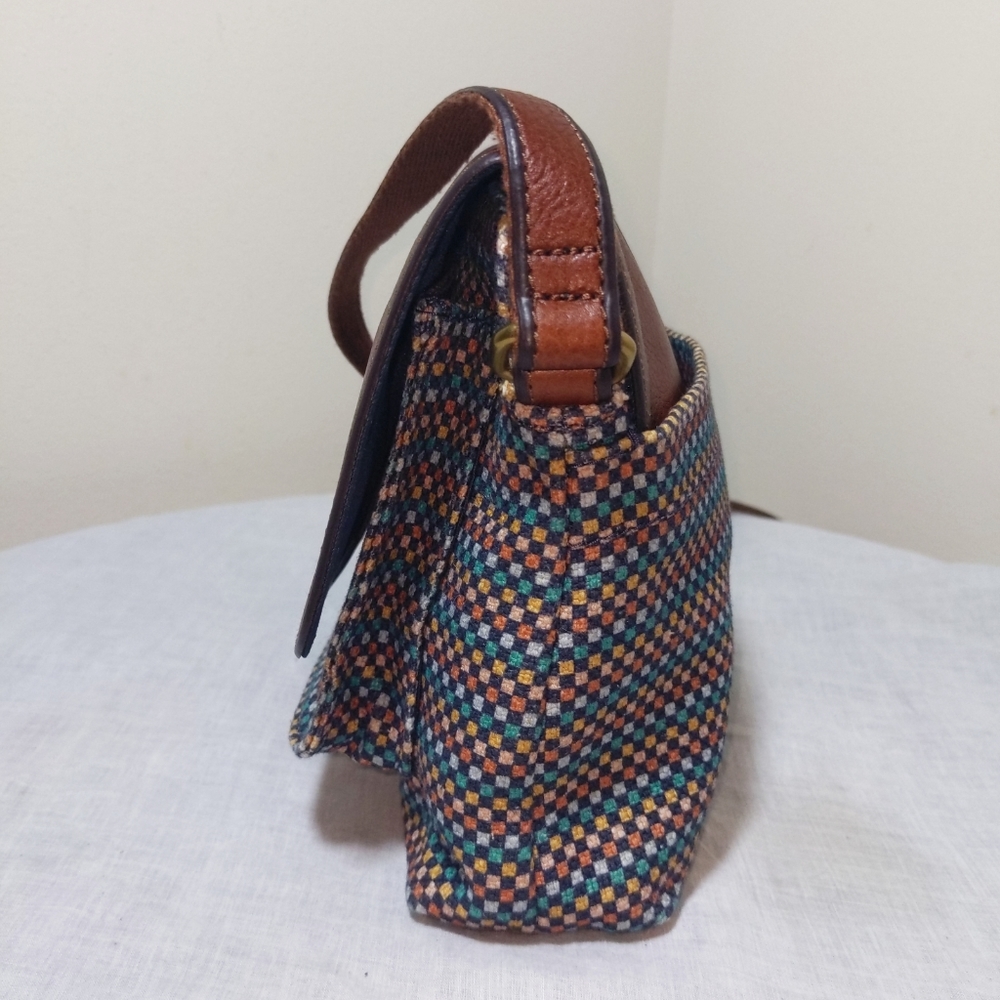 Fossil Kinley Small Crossbody Teal/Brown ZB7610-725 NWOT - Picture 5 of 12